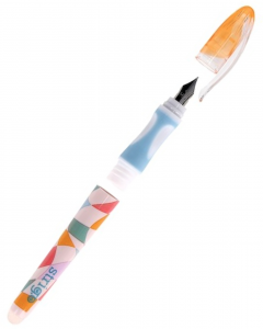 Stilou cerneala cu stergere Strigo - 2 rezerve si radiera RETRO [2]