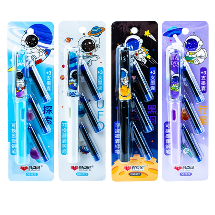 Stilou cu 3 rezerve pe blister, Astronaut [1]
