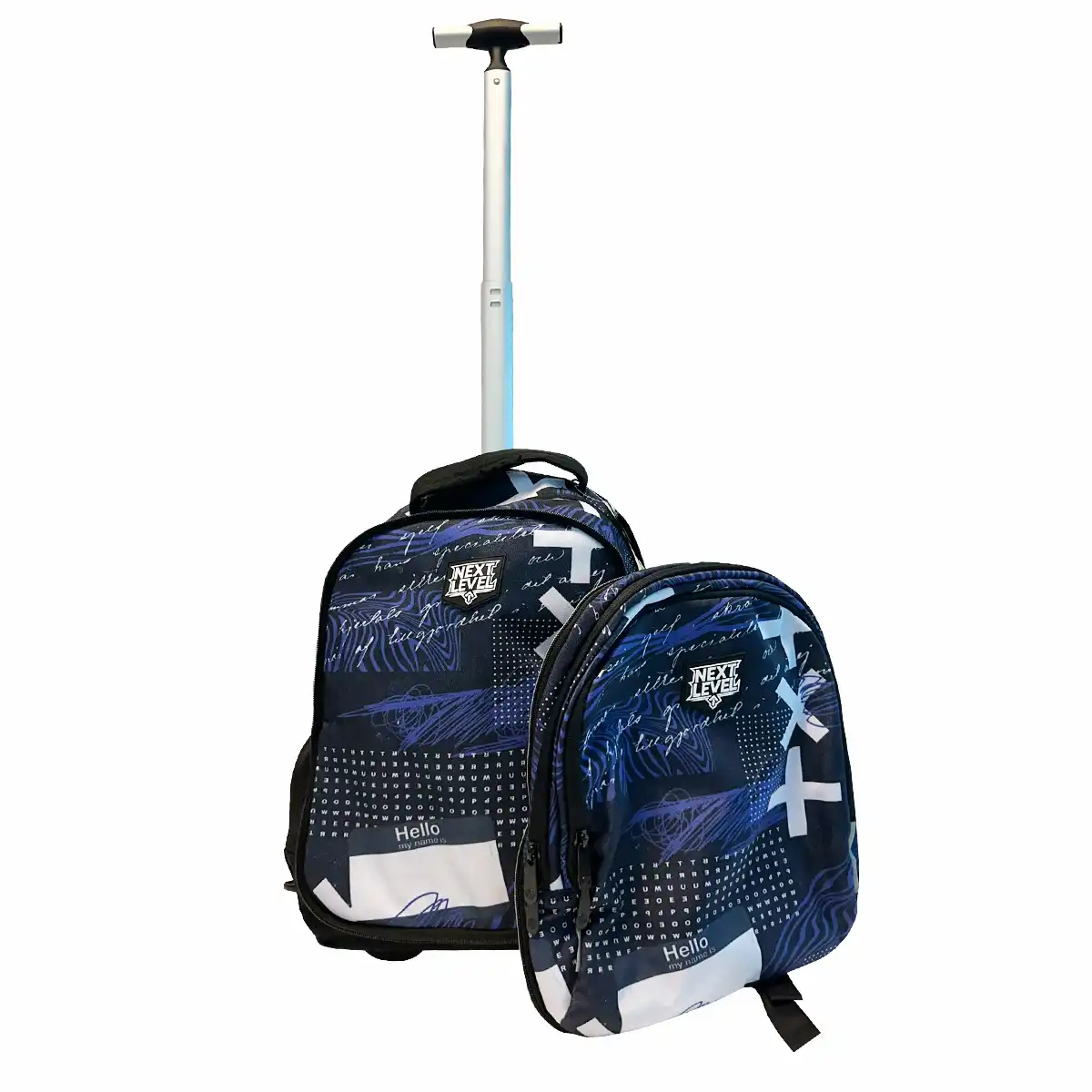 Troller Next Level 2 in 1 4 compartimente 48x33x19cm colectia Hello [4]