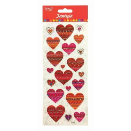 Abțibilduri creative - Abtibild – AB055 Fantezia Inimioare