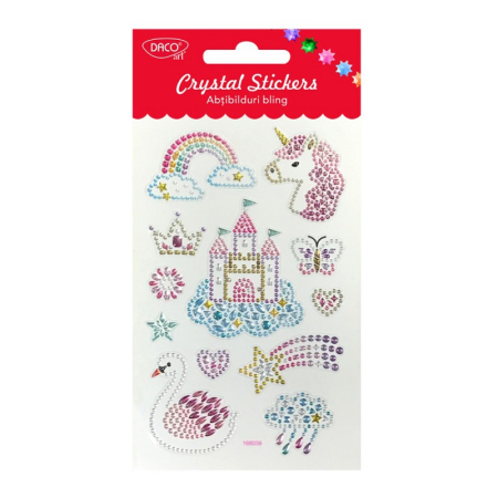 Abțibilduri creative - Abtibild - AB122 Unicorn Bling, Daco