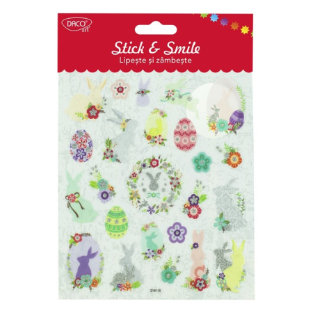 Abțibilduri creative - Abtibild - AB904 Oua si Iepuri de Paste