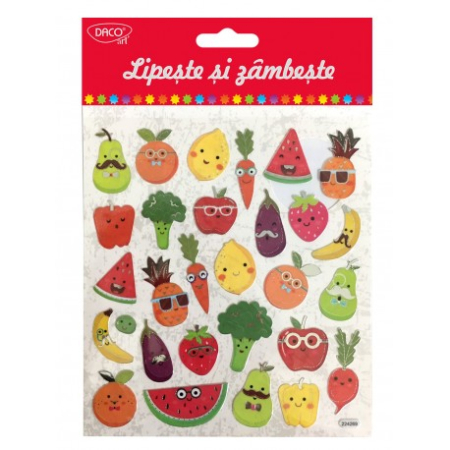 Creative & hobby - Abtibild - Fructe si legume, lipeste si zambeste DACO AB026