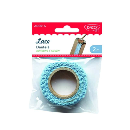 Accesorii Craft - Accesorii craft - AD051 dantela autoadeziva DACO Albastra