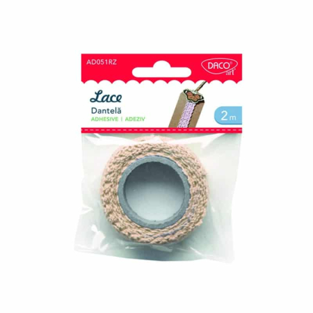 Accesorii Craft - Accesorii craft - AD051 dantela autoadeziva Roz