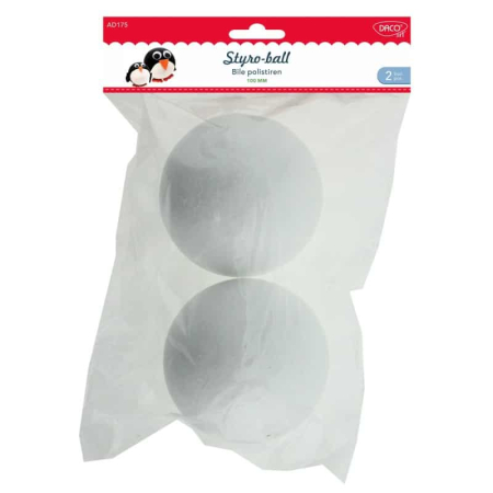 Accesorii Craft - Accesorii craft - AD175 bile polistiren set 2, 10 cm