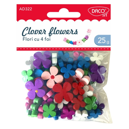 Accesorii Craft - Accesorii craft - AD322 Flori cu 4 foi, DACO