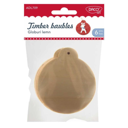 Creative & hobby - Accesorii craft - AD709 globuri de lemn