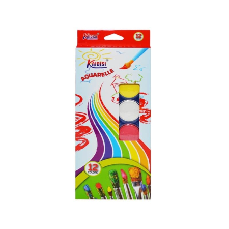 Acuarele - Acuarele, 12 culori/set Kaidisi