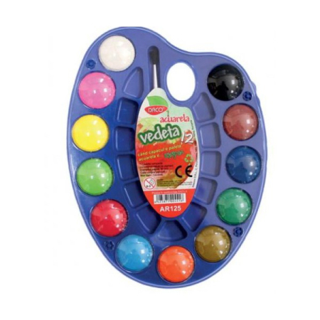 Acuarele - Acuarele 12 culori VEDETA DACO