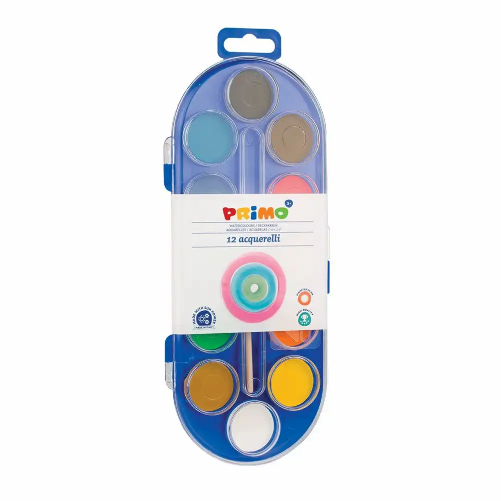 Acuarele - Acuarele Morocolor Primo, 30 mm, 12 culori/cutie