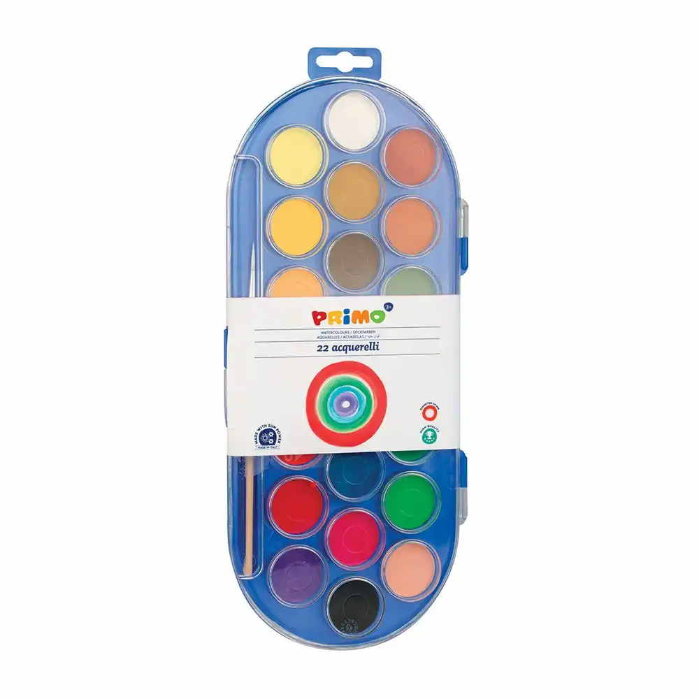 Acuarele - Acuarele Morocolor Primo, diametru pastila 30 mm, 22 culori