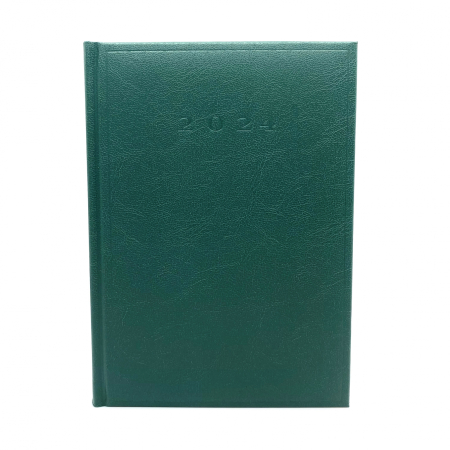 Agende - Agenda datata 2024, format A5, 352 pagini, culoare verde