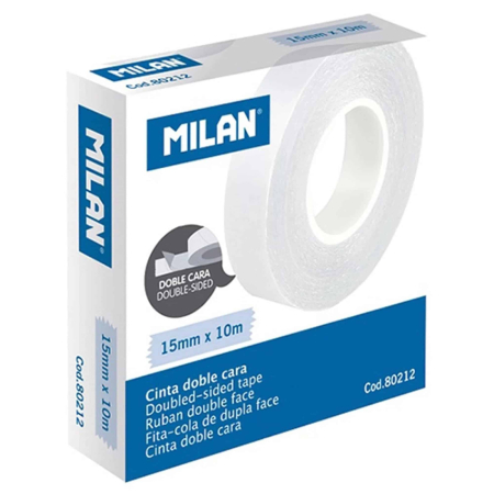 Benzi adezive & dispensere - Banda dubla adeziva 15/10 Milan 80212