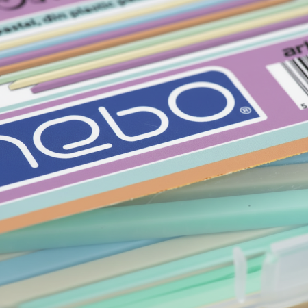 Betisoare scolare din plastic, culori pastel, 100 buc/set [0]