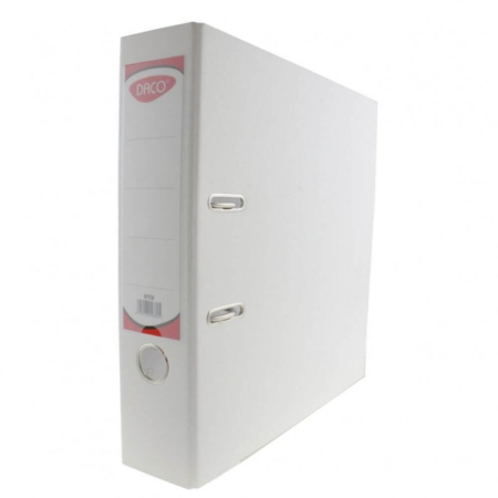 Bibliorafturi - Biblioraft plastifiat 75MM DACO Alb BP175W