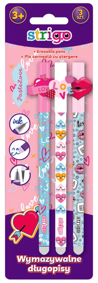 Pixuri - Blister Strigo pix cerneala cu stergere, LOVEX 3