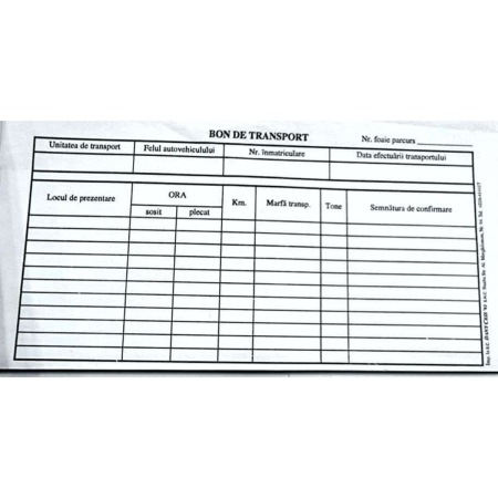 Registre & Formulare - Bon De Transport 1/3 A4