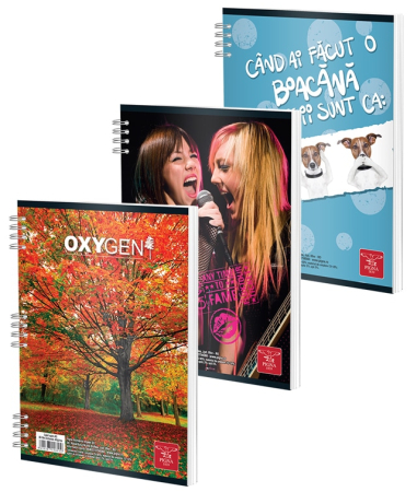 Caiete - Caiet A5 80 file Dictando cu Spira Clasic