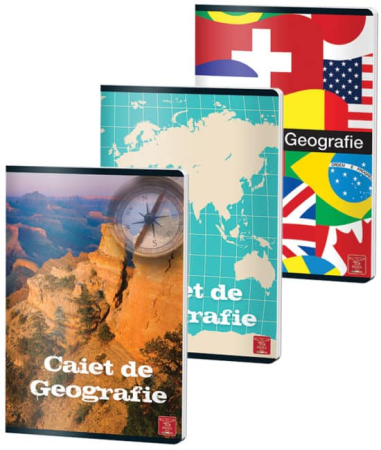 Rechizite Școlare - Caiet Geografie A4 24 file Coperta Policromie