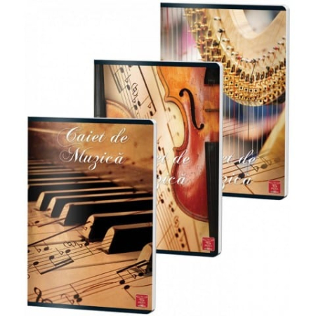 Rechizite Școlare - Caiet Muzica A4 24 file Coperta Policromie