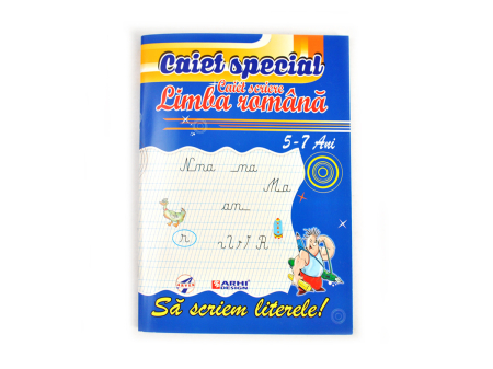 Caiete Scolare - Caiet Special "SA SCRIEM LITERELE" Romana 5-7 ani