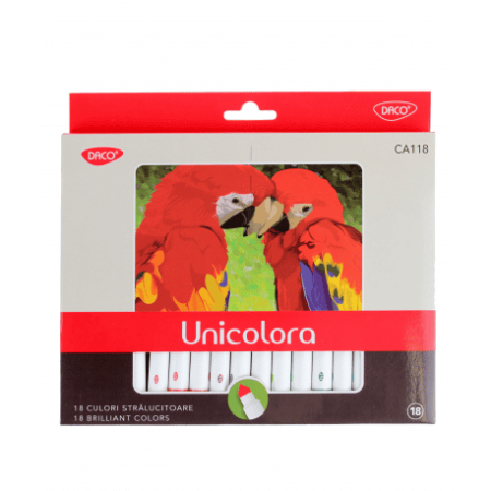 Carioci - Carioca 18 culori unicolora varf conic DACO