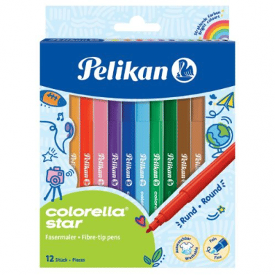 Carioci - Carioca Colorella Star, C302 Set 12 culori
