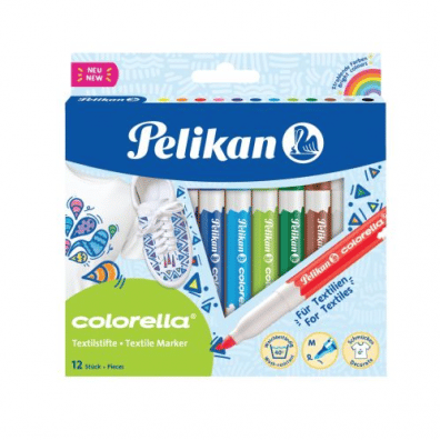 Carioci - Carioca Colorella Textile, Set 12 culori