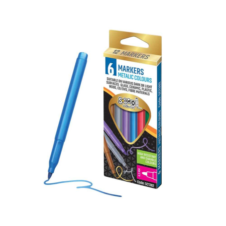 Carioci - Carioca culori metalice, 6 Buc/Set - SC1382 S-COOL