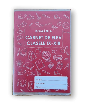 Rechizite Școlare - Carnet Note Elev Liceu, Coperta PVC