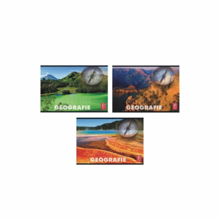 Rechizite Școlare - Caiet Geografie 24 file Coperta Policromie
