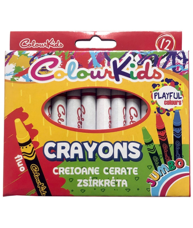 Creioane - Creioane Cerate Colour KIDS 12 culori Jumbo