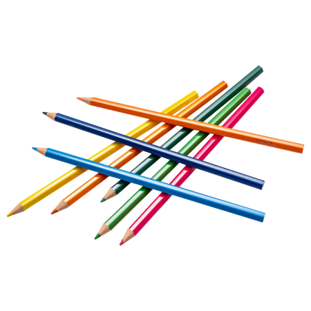Creioane color, hexagonale, 24 culori - NEBO [2]