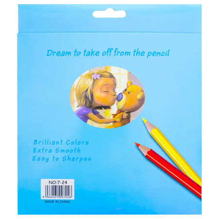 Creioane colorate, 24 buc/set - HONGHU [2]