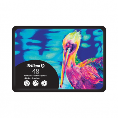 Creioane Colorate - Creioane Colorate Premium, 48 Culori, Inclusiv Metalizate si Pastel