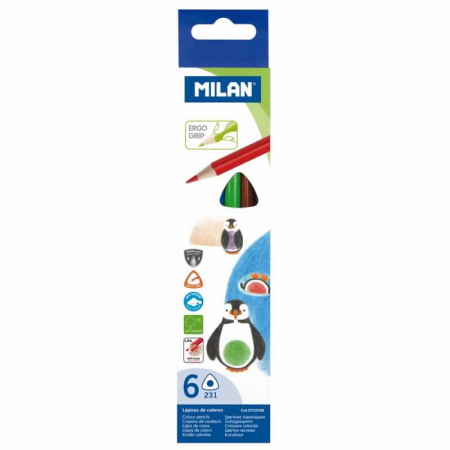 Creioane - Creion color 6 culori MILAN