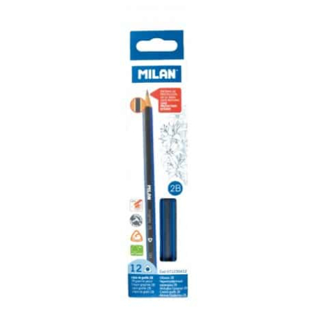 Instrumente de Scris - Creion grafit triunghiular 2B MILAN