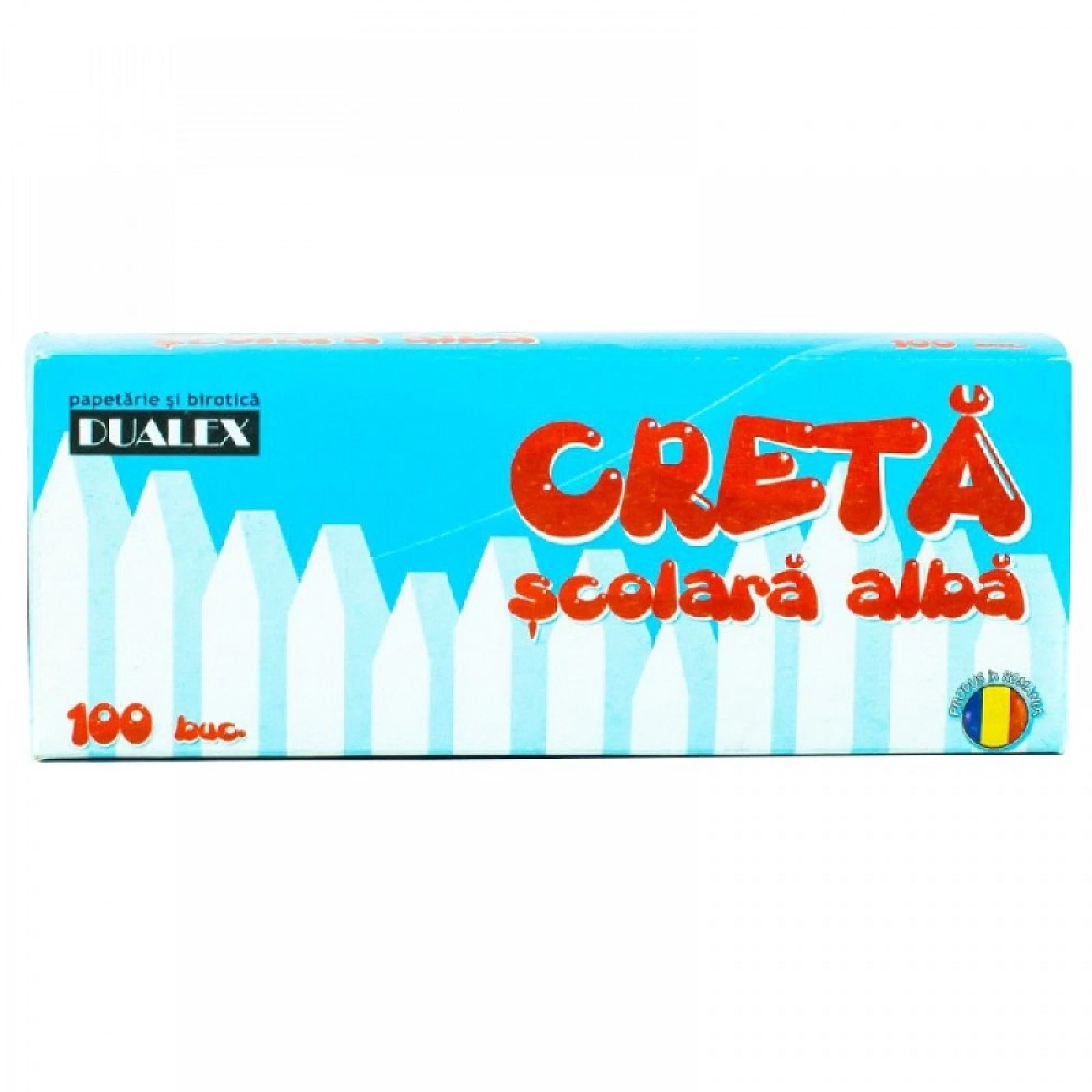 Cretă școlară - Creta alba 100 Dualex