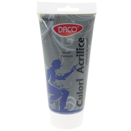 Culori Acrilice - Culori acril 200 ml Albastru ftalocianin DACO