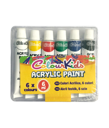 Culori Acrilice - Culori Acril Colour Kids 6culori 6ml tub