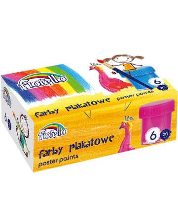 Culori Tempera - Culori tempera guase 6 culori/set x 20ml