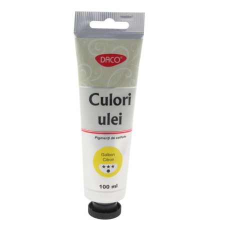 Culori Ulei - Culori ulei, 100 ml Galben Citron