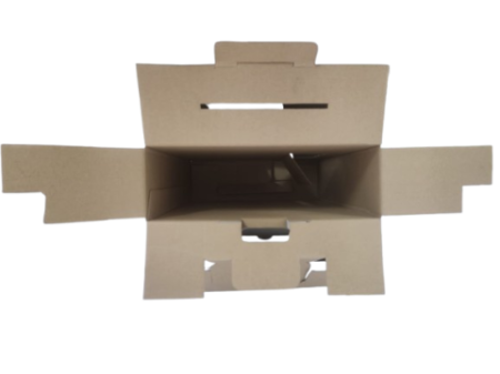 Cutie cadou carton 3 sticle cu fereastră și mâner 265x85x320 mm [2]