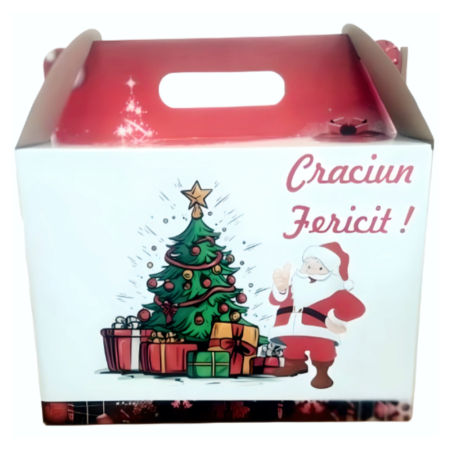 Cutie cadou Crăciun Moș Crăciun & Brad 280x155x250 | LibrariaJunior.ro [1]