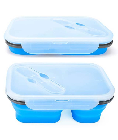 Cutie sandwich pliabila 2 compartimente Verde [1]