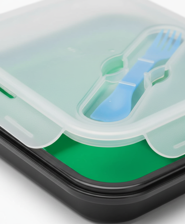 Cutie sandwich pliabila 2 compartimente Verde [3]