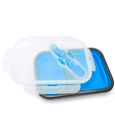 Rechizite Școlare - Cutie sandwich pliabila 2 compartimente Verde