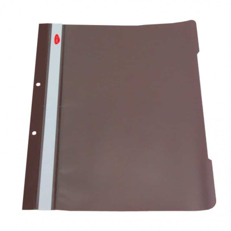 Dosare - Dosar plastic cu sina metalica Maro