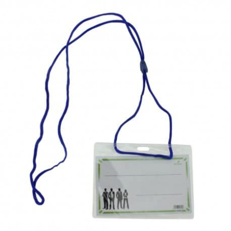 Ecusoane - Ecuson orizontal cu snur Albastru